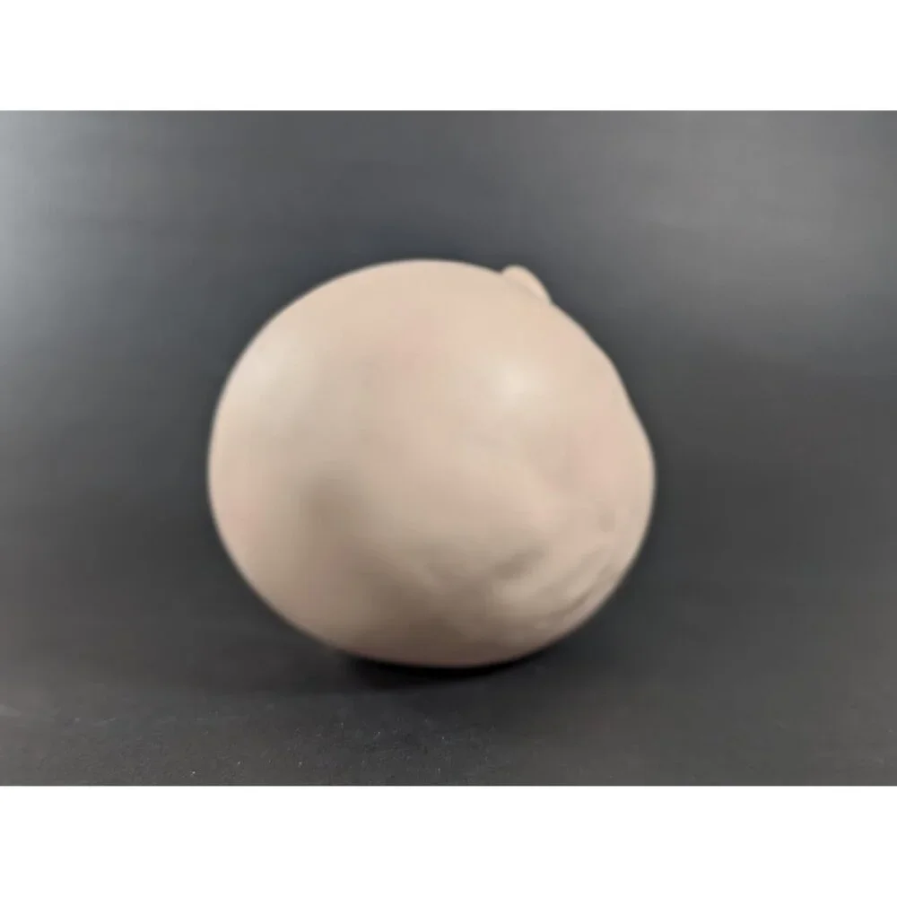 Vintage Creepy Baby porcelain Doll head, open eyes, old doll parts - Picture 9 of 14